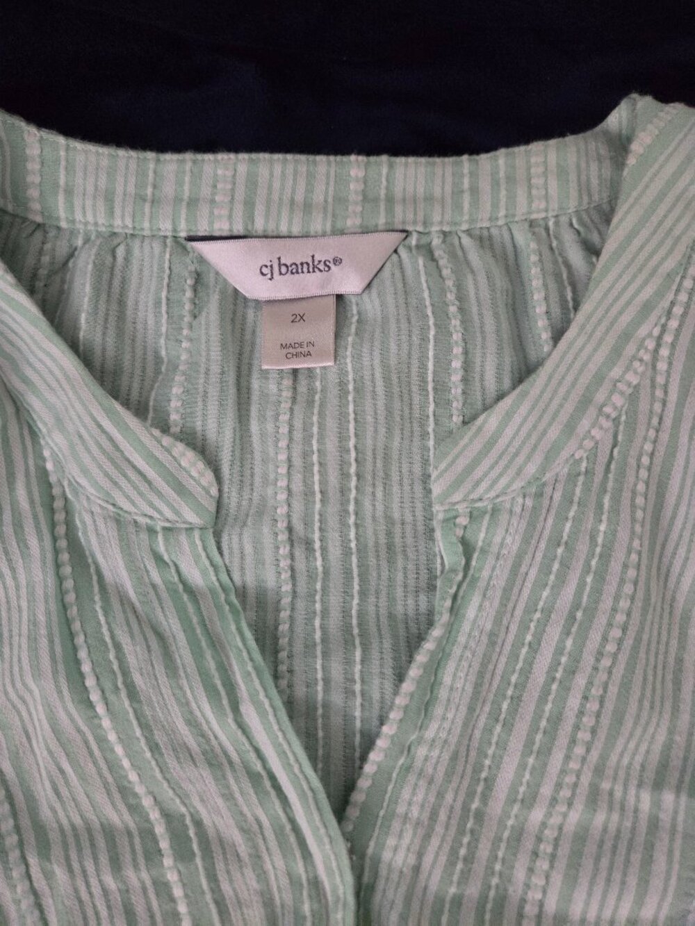 CJ Banks 3/4 sleeve casual top